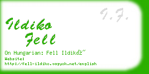 ildiko fell business card